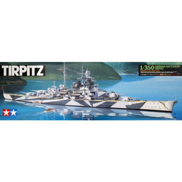 Tamiya 1/350 German Battleship Tirpitz With Stand - 78015