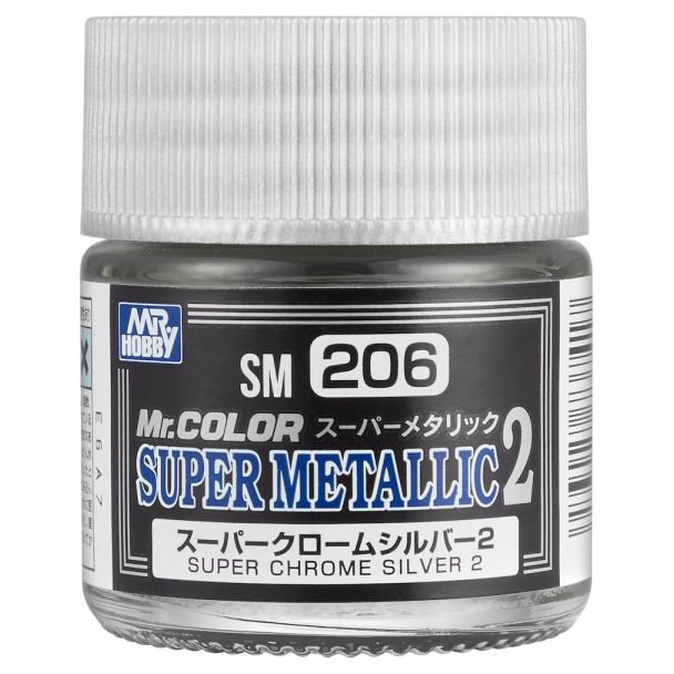 Super Metallic II – Super Chrome Silver 10ml Mr Hobby - SM-206