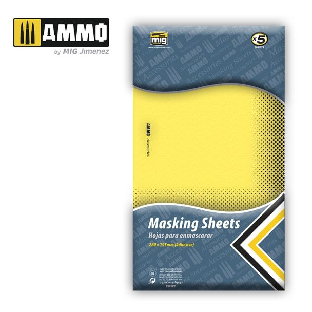 Masking Sheets (5) Ammo By Mig - MIG8043