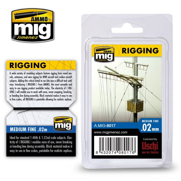 Rigging - Medium Fine 0.02mm Ammo By Mig - MIG8017