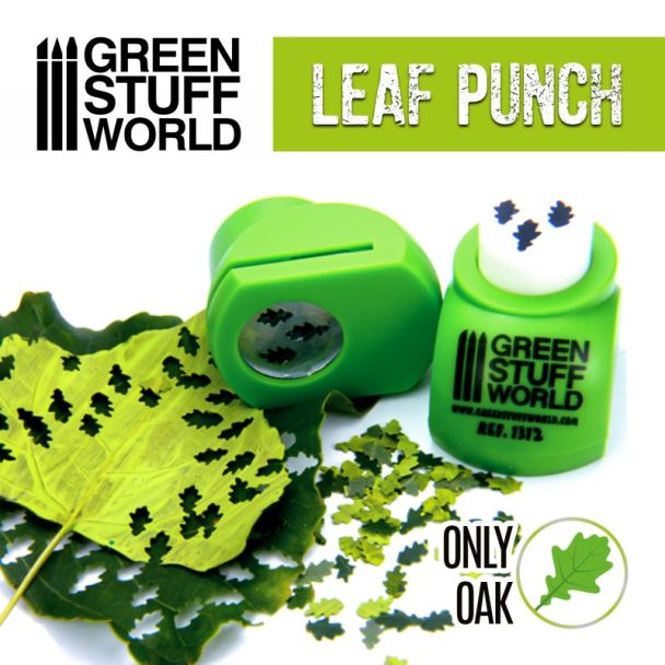Miniature Leaf Punch LIGHT GREEN - GSW-1312