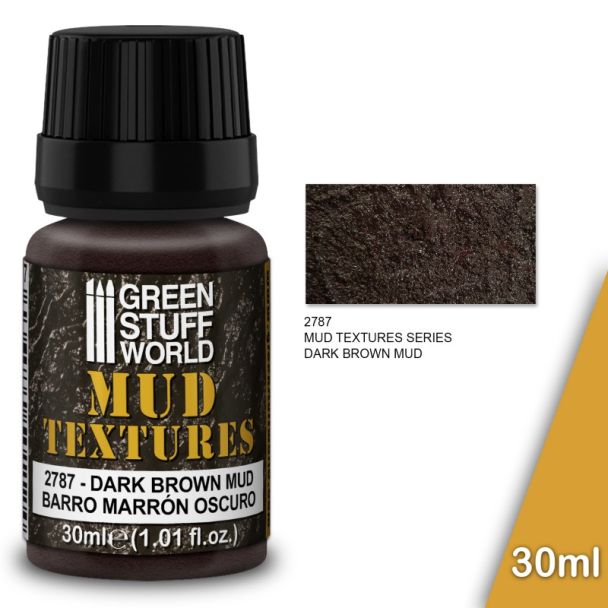 Mud Textures - DARK BROWN MUD 30ml- Green Stuff World-2787