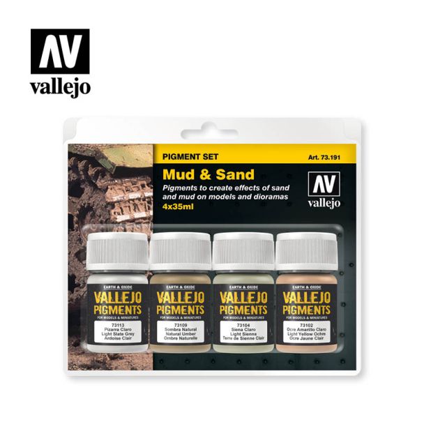 Vallejo Pigments Set - Mud & Sand - 73.191