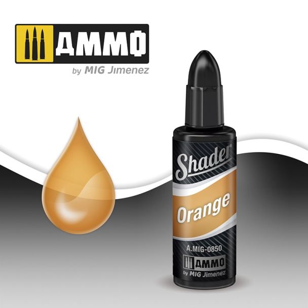 Orange Acrylic Shader Ammo By Mig 10ml - MIG850