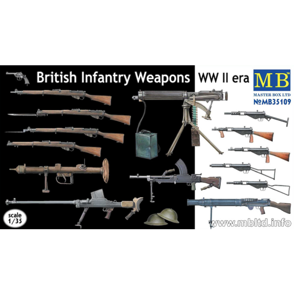 Masterbox 1/35 British Infantry Weapons, WWII era - MB35109