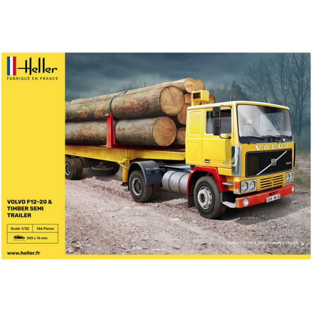 Heller 1/32 F12-20 & Timber Semi Trailer - 81704