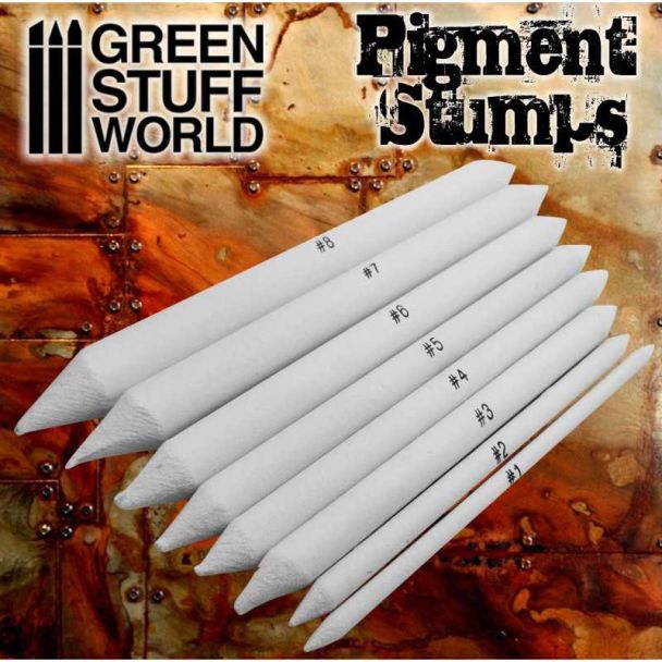 Set 8x Pigment Blending Stumps - Green Stuff World
