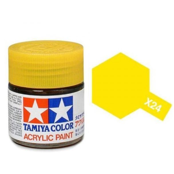 Tamiya Acrylic Mini X-24 Clear Yellow Paint