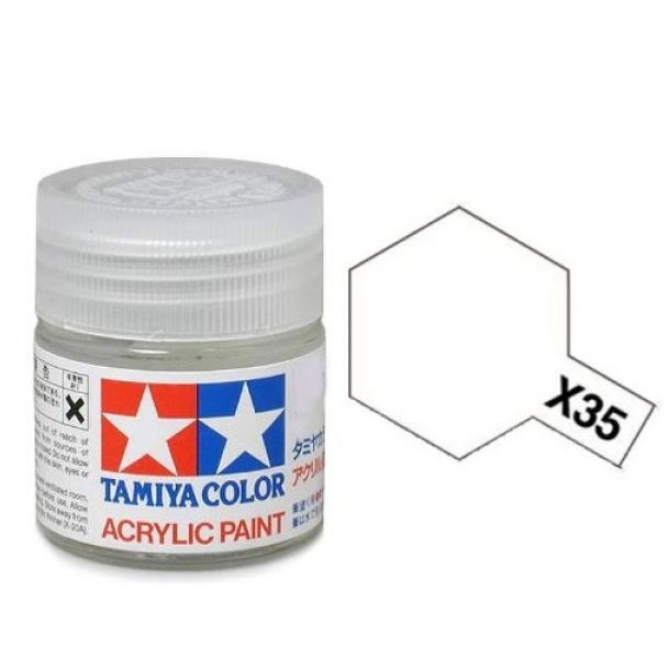 Tamiya Acrylic Mini X-35 Semi Gloss Clear Paint