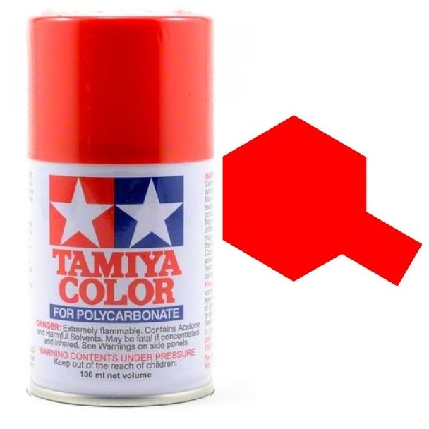 Tamiya PS-34 Bright Red Polycarbonate Spray