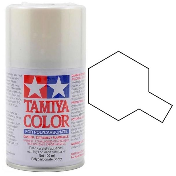 Tamiya PS-57 Pearl White Polycarbonate Spray