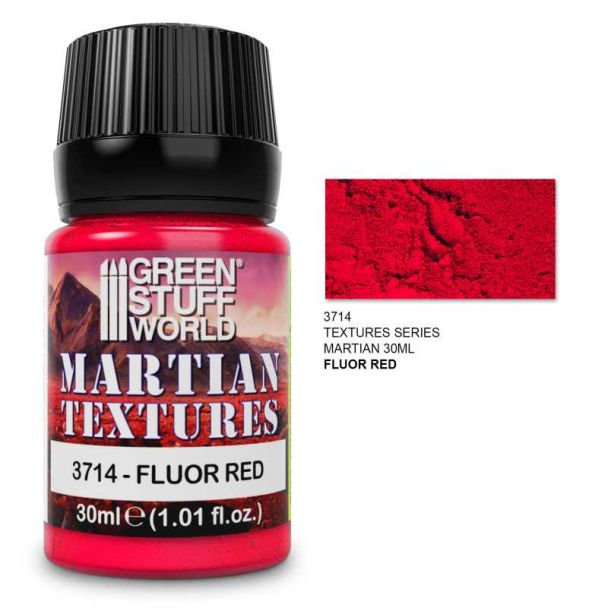 Textured Paint - Martian - Fluor Red 30ml - Green Stuff World