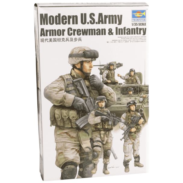 Trumpeter 1/35 Modern US Army Armour Crew And Infantry Set - 00424