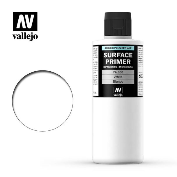 Acrylic Polyurethane - Primer White 200ml  Vallejo 74.600