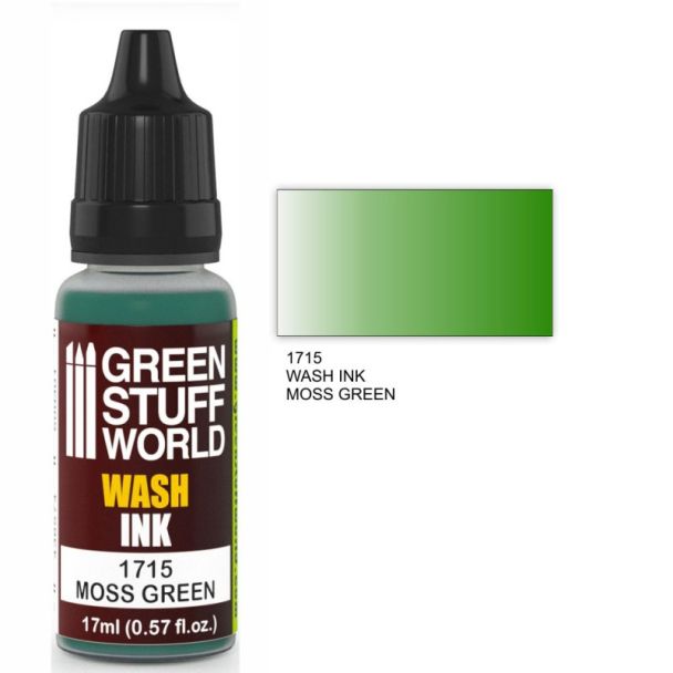 Wash Ink MOSS GREEN 17ml - Green Stuff World-1715
