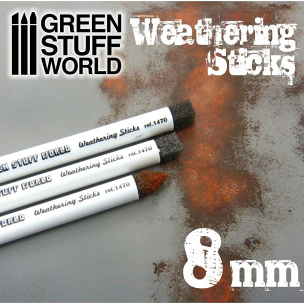 Weathering Brushes 8mm - Green Stuff World