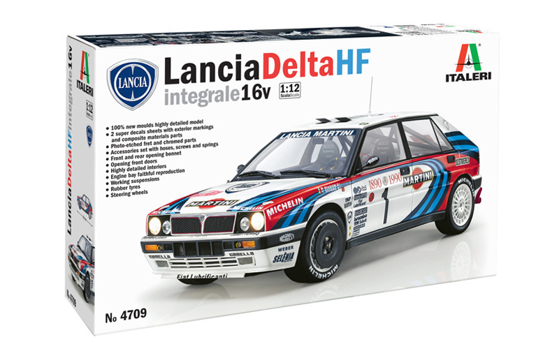 Italeri 4709 Lancia Delta HF Integrale 16V 1:12 Scale Kit - Image 8
